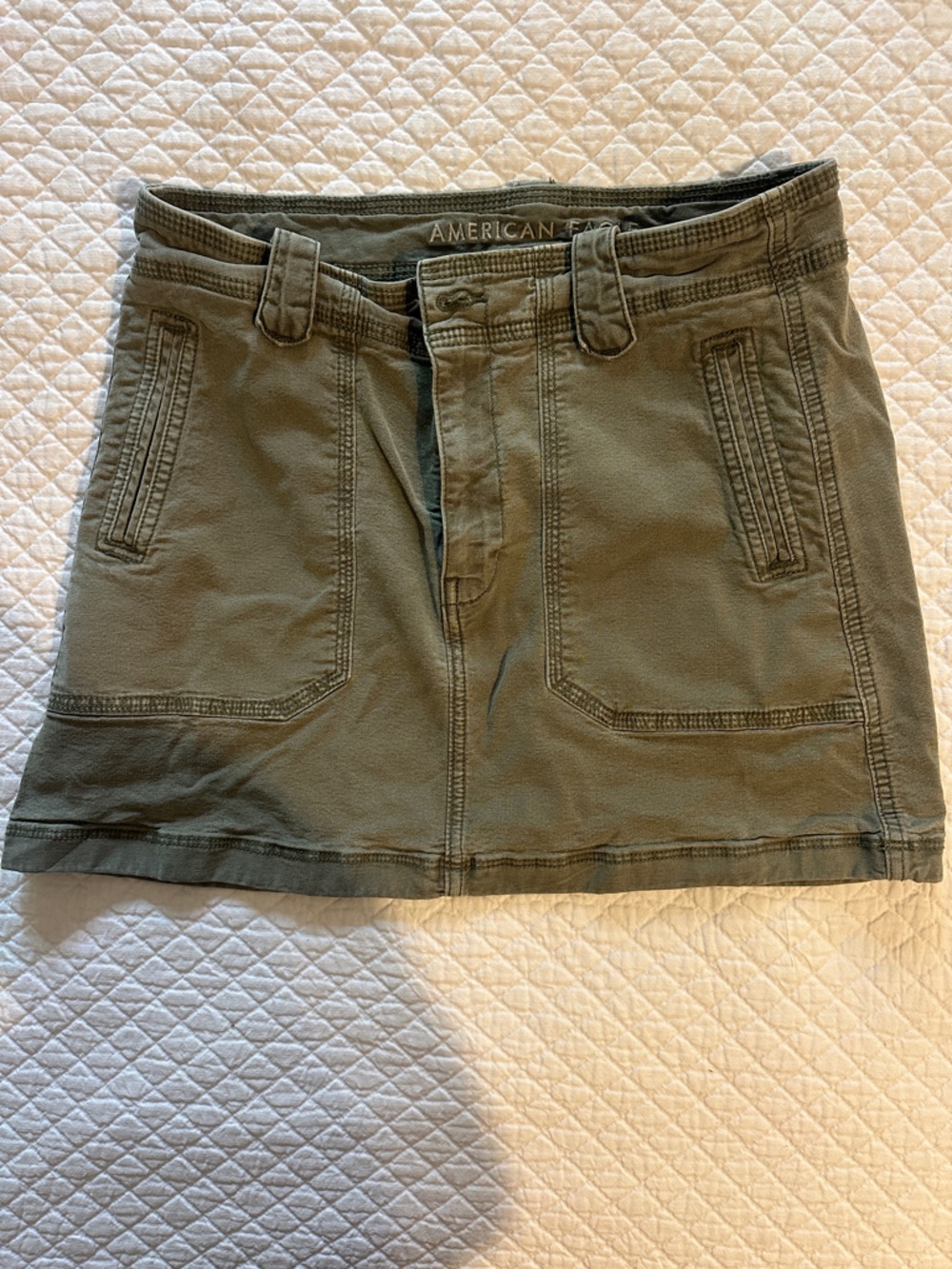 American Eagle Outfitters Olive Green Mini Skirt